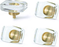 Rectangle Crystal Cabinet Knobs, Set of 4 - Default Title - image 1