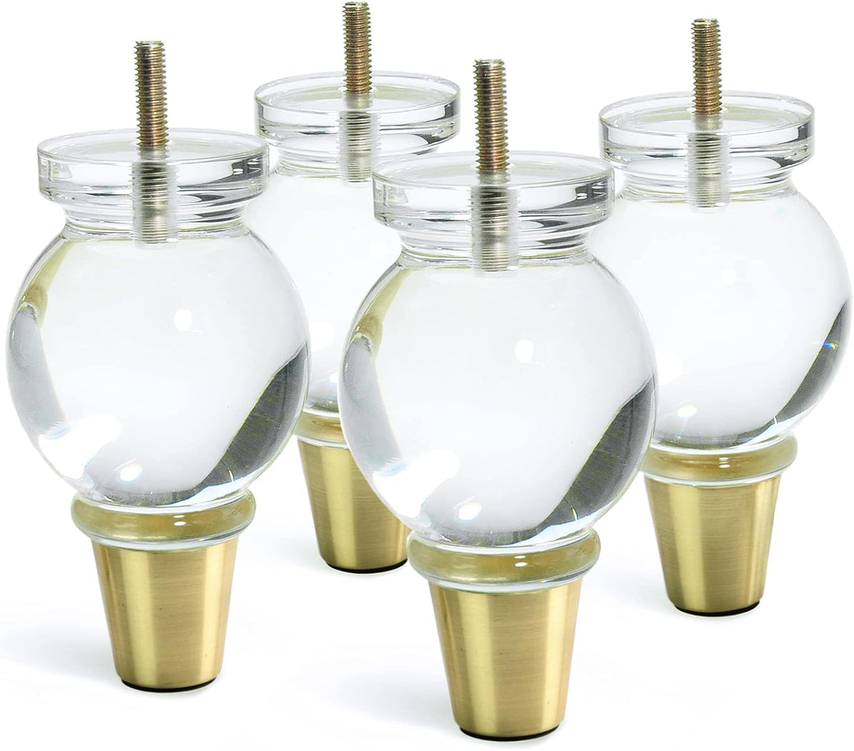 Classical Acrylic Furniture Legs, Set of 4 - 5.1inch - image 1