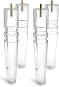 12-Inch Acrylic Furniture Legs, Set of 4 - Clear - image 1
