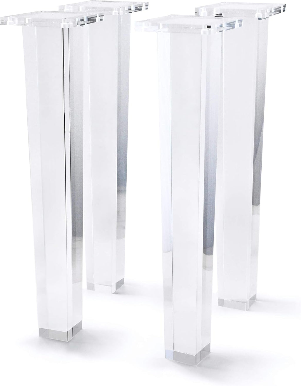 16-Inch Square Acrylic Furniture Legs, Set of 4 - Square Leg - image 1