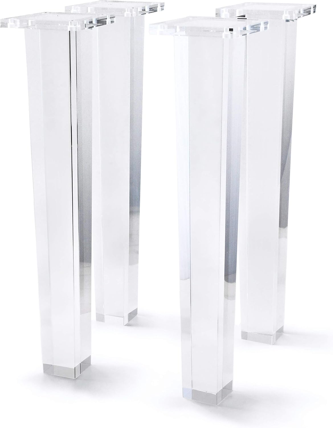 16-Inch Square Acrylic Furniture Legs, Set of 4 - Square Leg - image 1