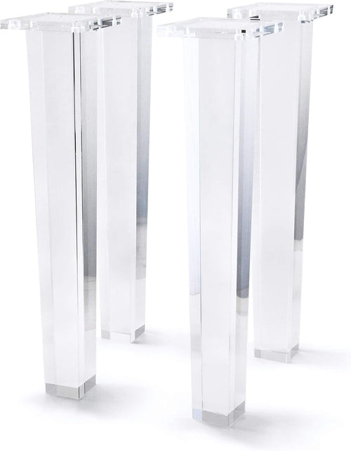 16-Inch Square Acrylic Furniture Legs, Set of 4 - Square Leg - image 1
