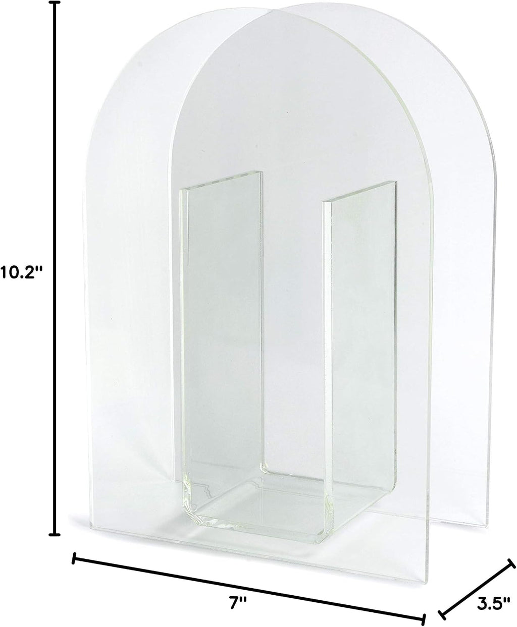 Modern Acrylic Arch Vase - Clear - image 7