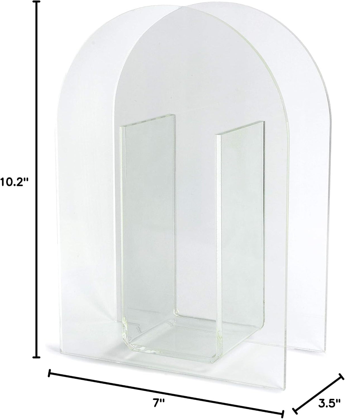 Modern Acrylic Arch Vase - Clear - image 7