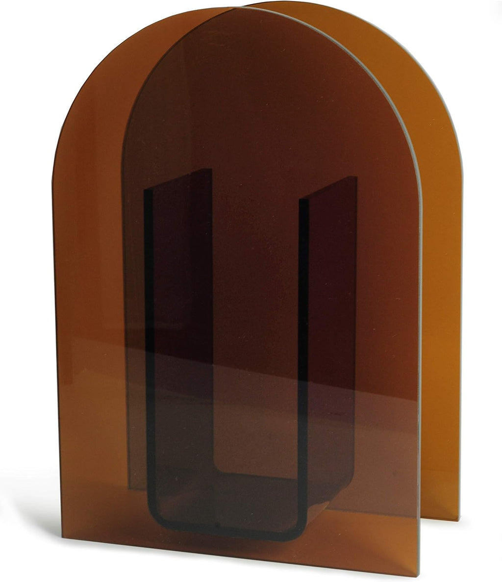 Modern Acrylic Arch Vase - Brown - image 6
