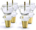 Mid-Century Acrylic Furniture Legs, Set of 4 - 4.7inch - image 1