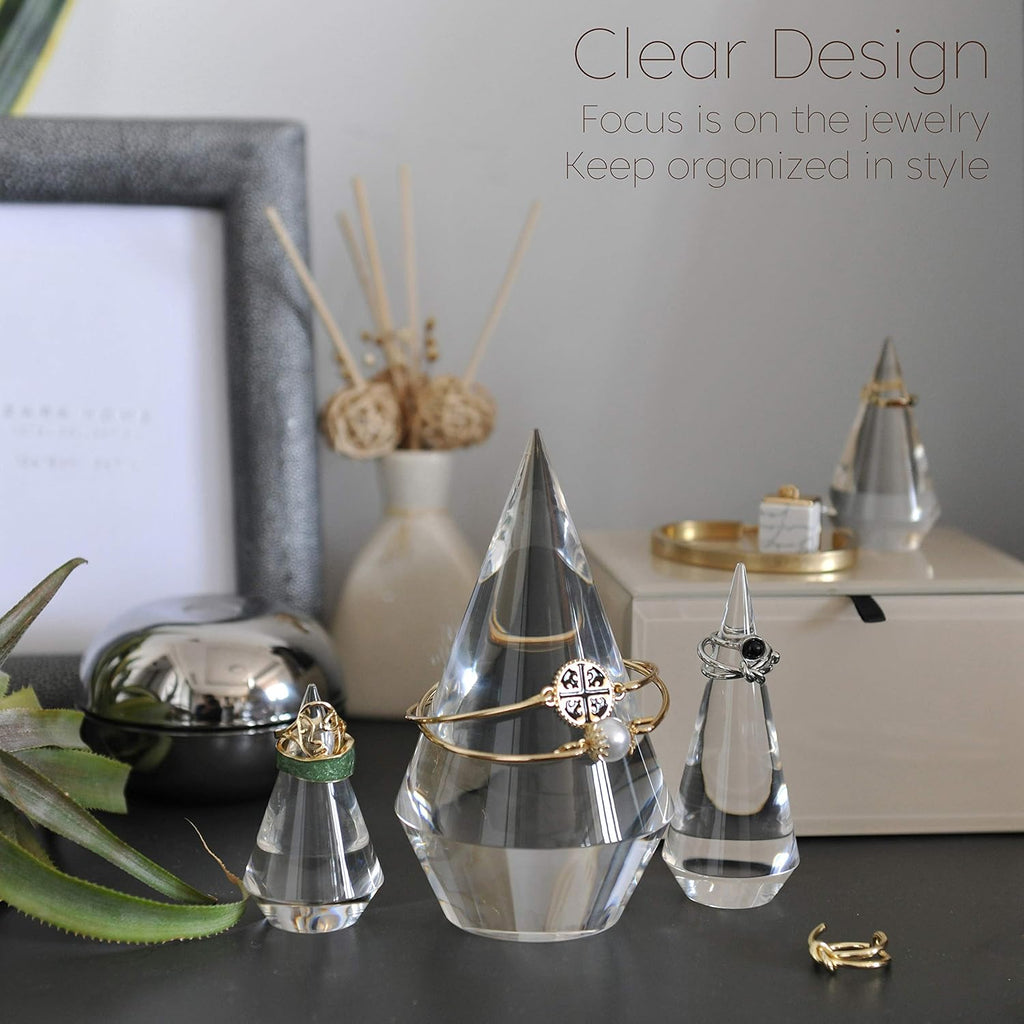 Acrylic Ring Holder Display, Set of 3 - Default Title - image 3