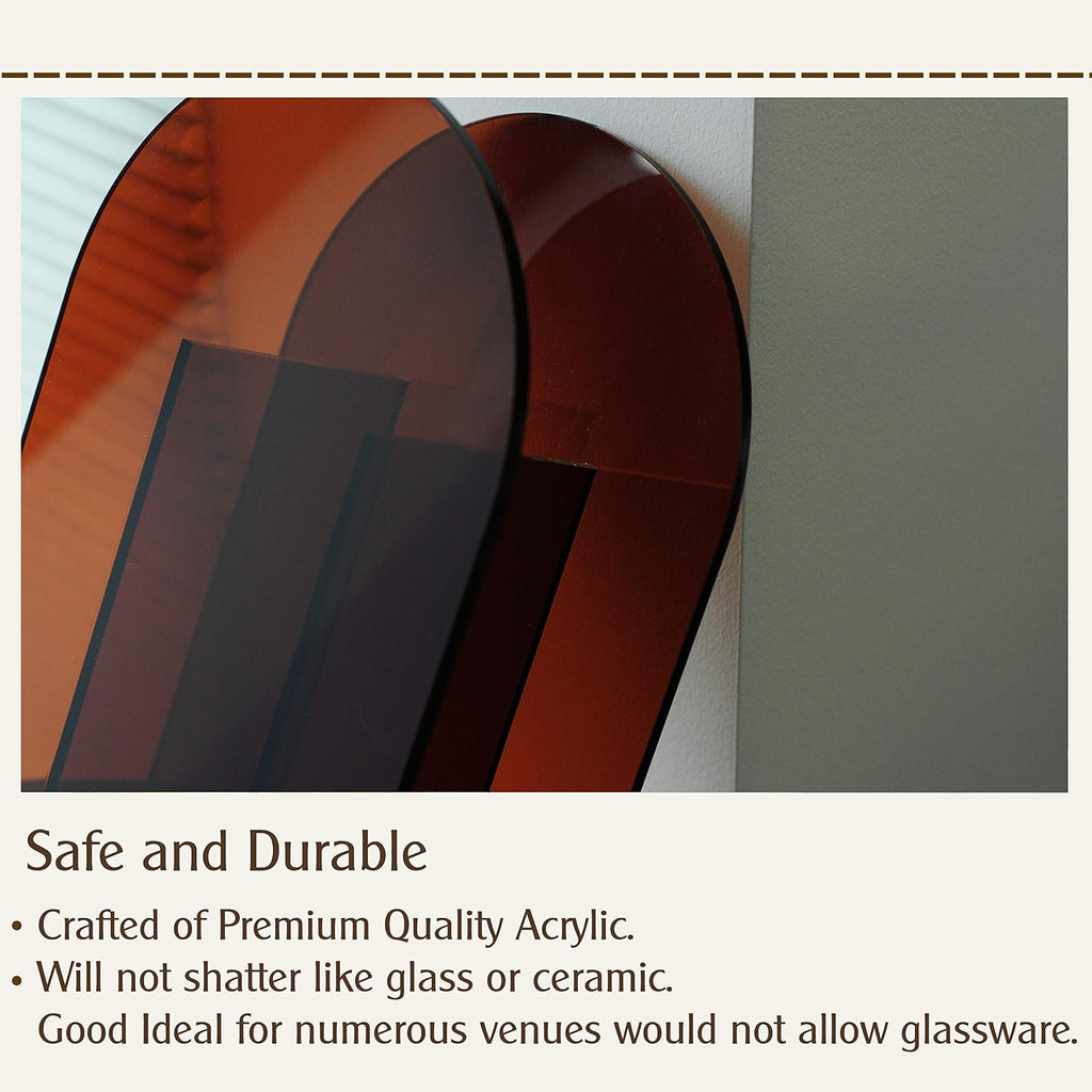 Modern Acrylic Arch Vase - Brown - image 4