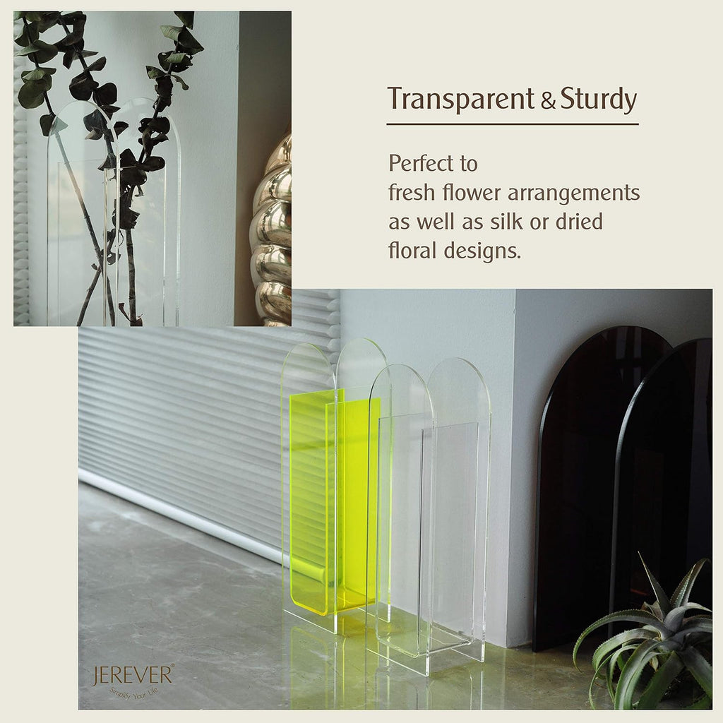 Modern Arch Acrylic Vase - Clear - image 5