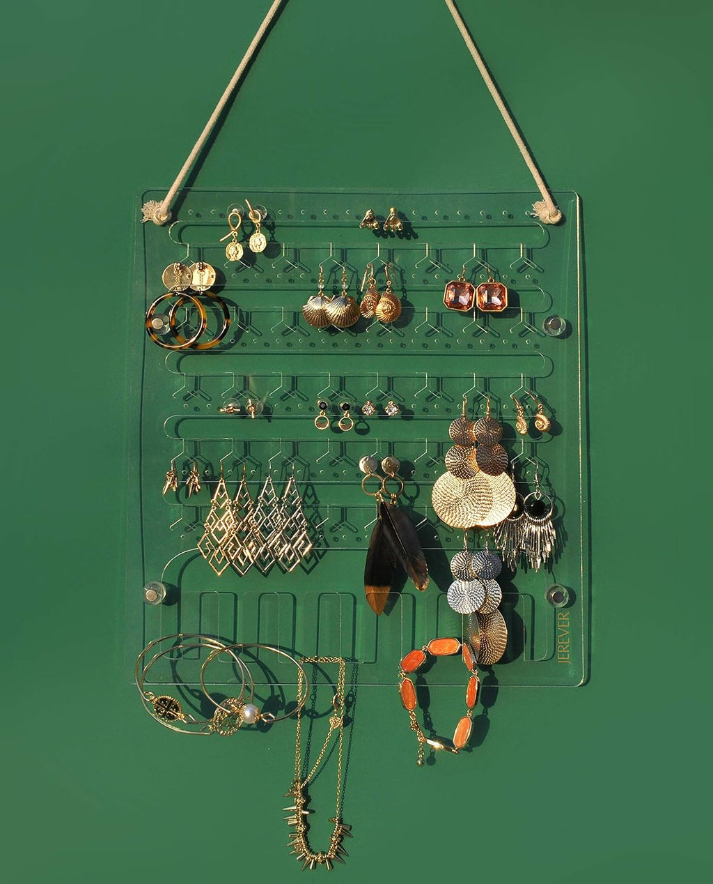 Wall-Mounted Acrylic Jewelry Organizer - Default Title - image 1