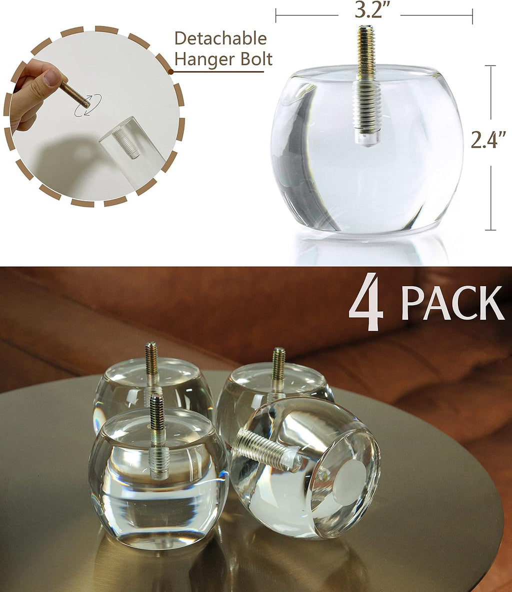 Clear Acrylic Furniture Risers, Set of 4 - Default Title - image 4