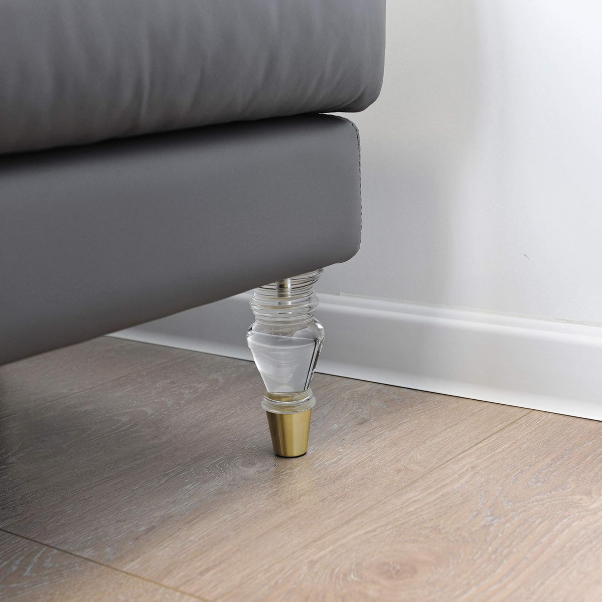 Mid-Century Acrylic Furniture Legs, Set of 4 - 5.9inch - image 4