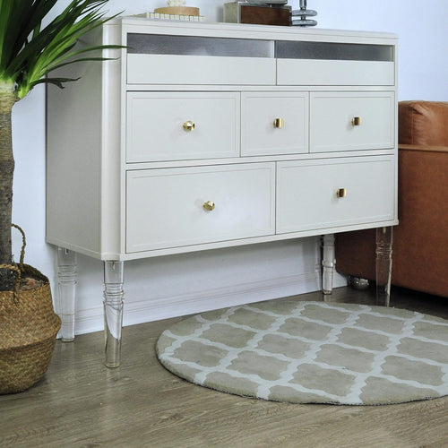 12-Inch Acrylic Furniture Legs, Set of 4 - Clear - image 2