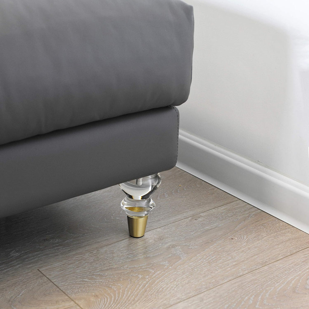 Mid-Century Acrylic Furniture Legs, Set of 4 - 4.7inch - image 4