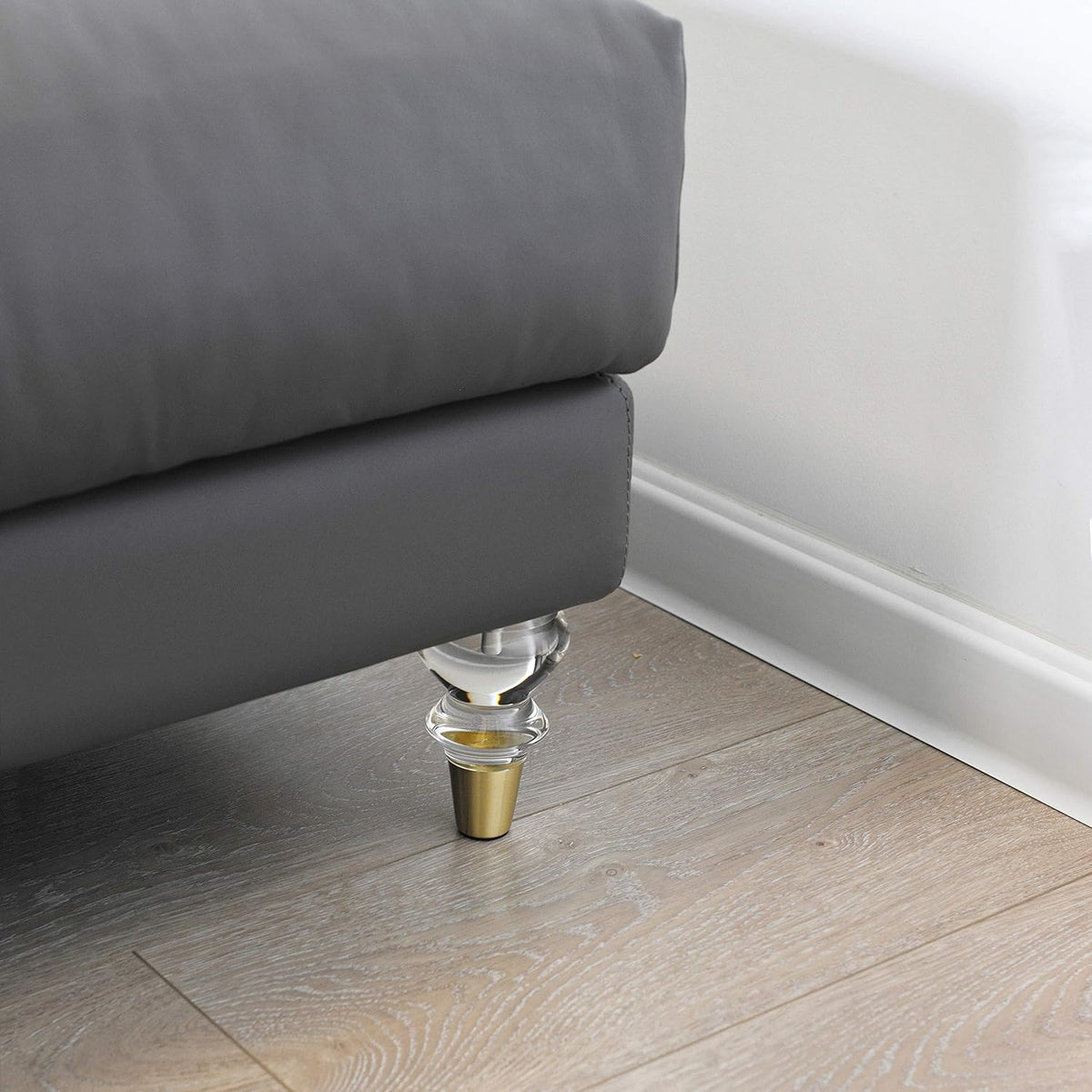 Mid-Century Acrylic Furniture Legs, Set of 4 - 4.7inch - image 4