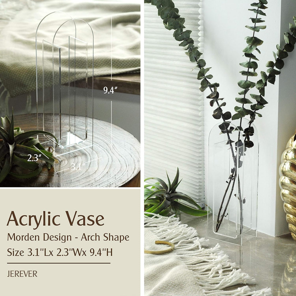 Modern Arch Acrylic Vase - Clear - image 2