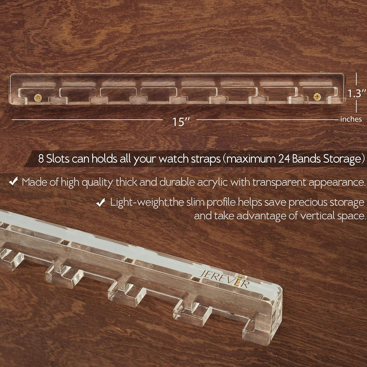 Wall-Mounted Acrylic Watch Band Organizer - Default Title - image 3